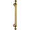 Loops Ornate Pull Handle with Reeded Grip 353mm Fixing Centres Polished Brass 1