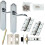 Loops Door Handle & Latch Pack Chrome Victorian Scroll Lever on Backplate 245 x 45mm 1