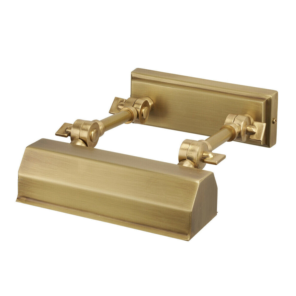 Loops Singleadjustable Joints Directional Picture Light Aged Brass Led E14 40W