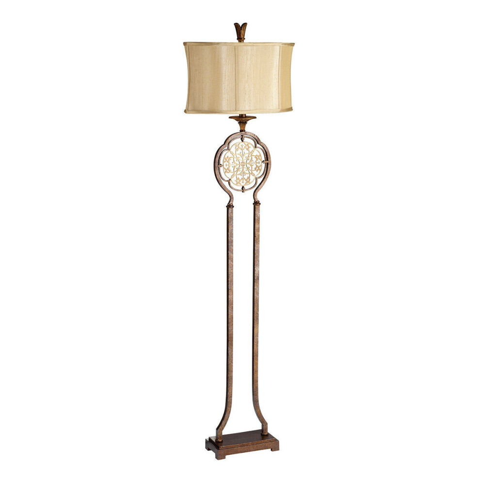 Floor Lamp British Bronze Oxidized Bronze LED E27 60W Bulb