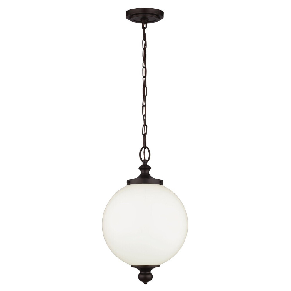 Loops 1 Bulb Ceiling Pendant Fitting Oil Rubbed Led E27 60W Bulb Light/Bronze