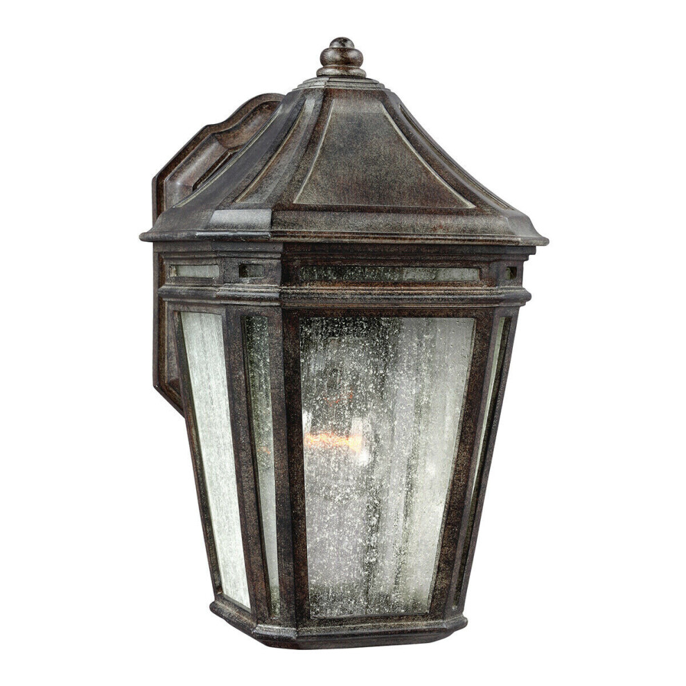 Outdoor IP44 Wall Light Weathered Chestnut LED E27 75W-image-OPC-P8WKCRS-NEW