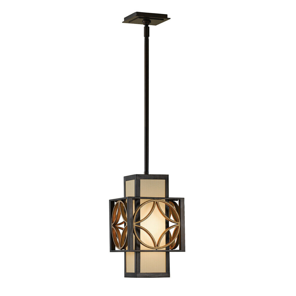 Loops 1 Bulb Ceiling Pendant Heritage Parissiene Led E27 100W Light/Bronze/Gold