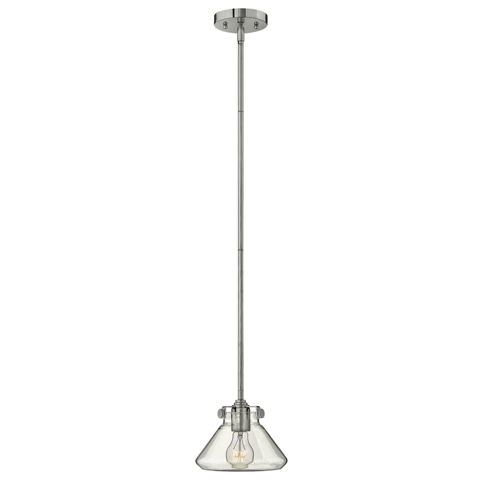 Loops 1 Bulb Ceiling Pendant Light Fitting Chrome Led E27 100W Bulb