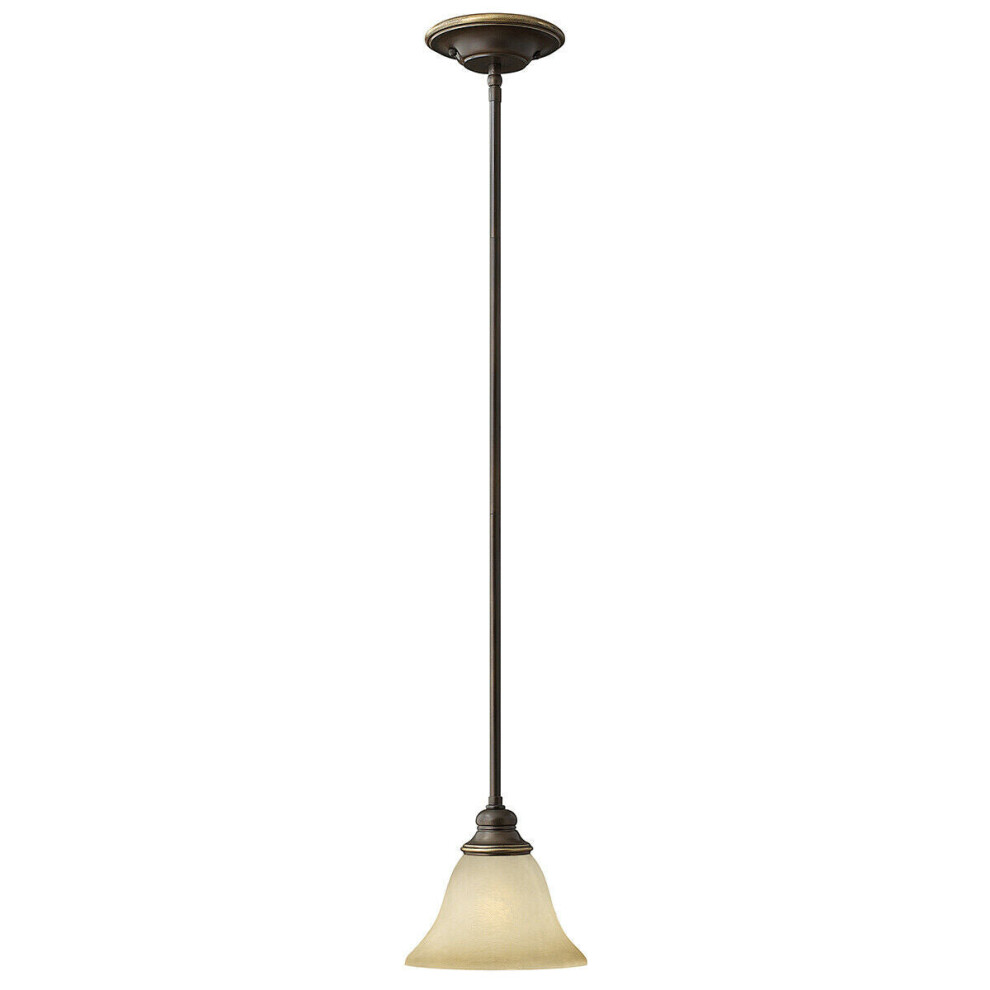 Loops 1 Bulb Ceiling Pendant Fitting Antique Led E27 60W Bulb Light/Bronze