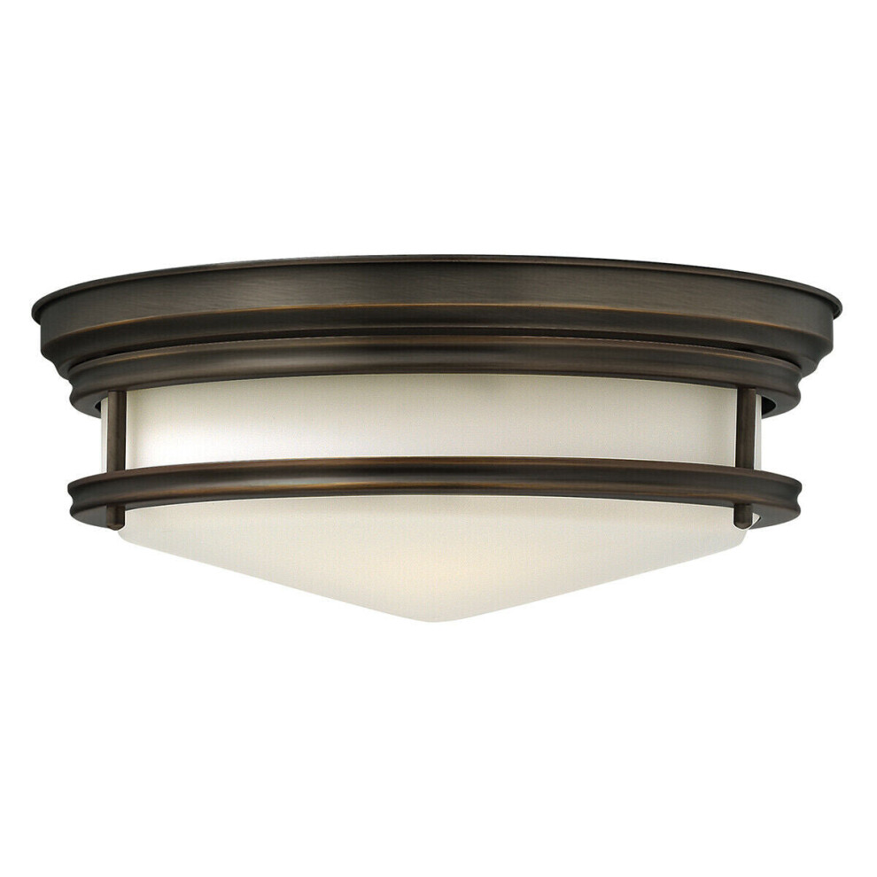 Loops 3 Bulb Flush Low Ceiling Oil Rubbed Led E27 40W Bulb Light/Bronze
