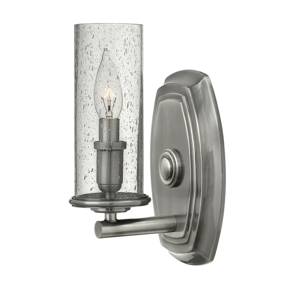 Loops Wall Sconce Polished Antique Nickel Led E14 60W Bulb Light