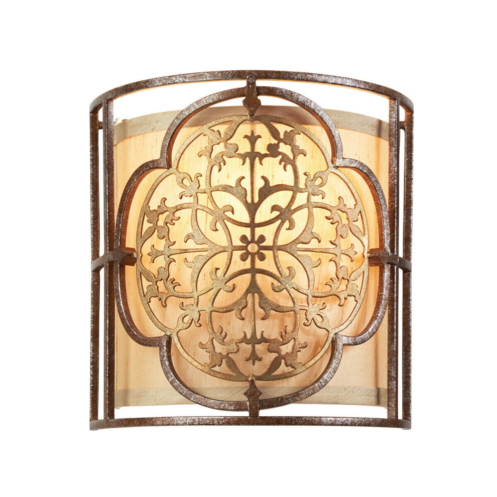 Loops Wall Light Sconce British Bronze Oxidized Bronze Led E14 60W Bulb