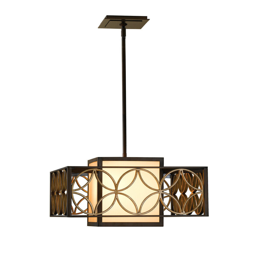 Loops 1 Chandelier Light Heritage Bronze Parissiene Gold Led E27 100W