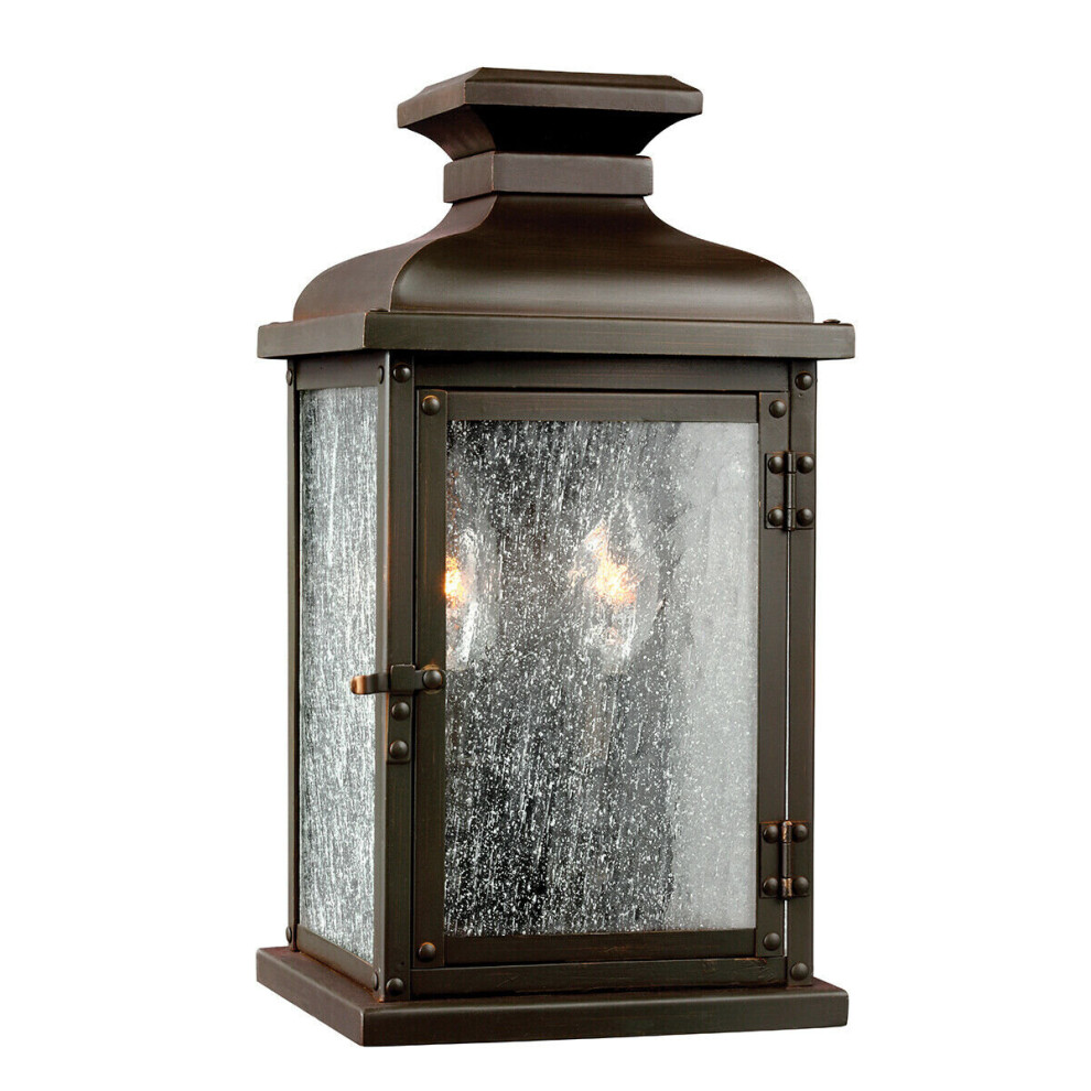 Loops Outdoor Ip44 Twin Wall Light Dark Aged Copper Led E14 60W D00906