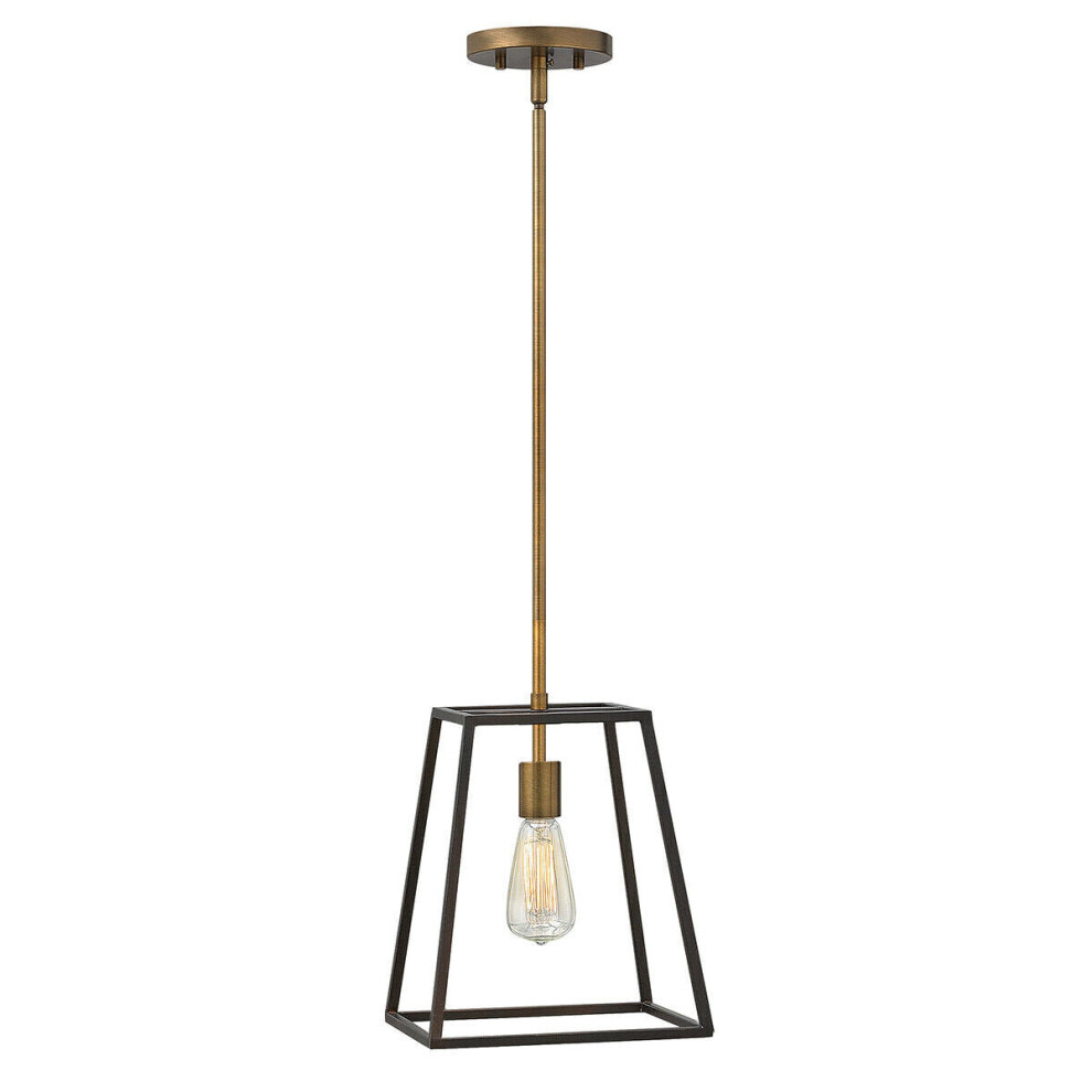 Loops 1 Bulb Ceiling Pendant Light Fitting Bronze Led E27 100W Bulb