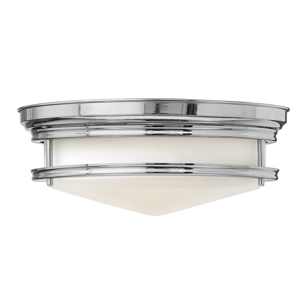 Loops 3 Bulb Flush Low Ceiling Chrome Led E27 40W Bulb Light