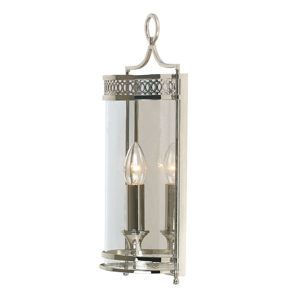 Loops Wall Light Sconce Highly Polished Nickel Finish Led E14 60W Bulb D01066