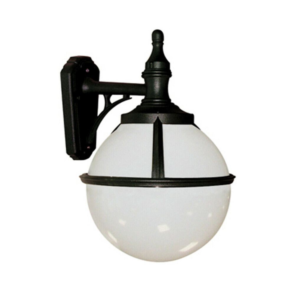 Loops Outdoor Ip44 Wall Sconce Led E27 100W Bulb External D01072 Light/Black