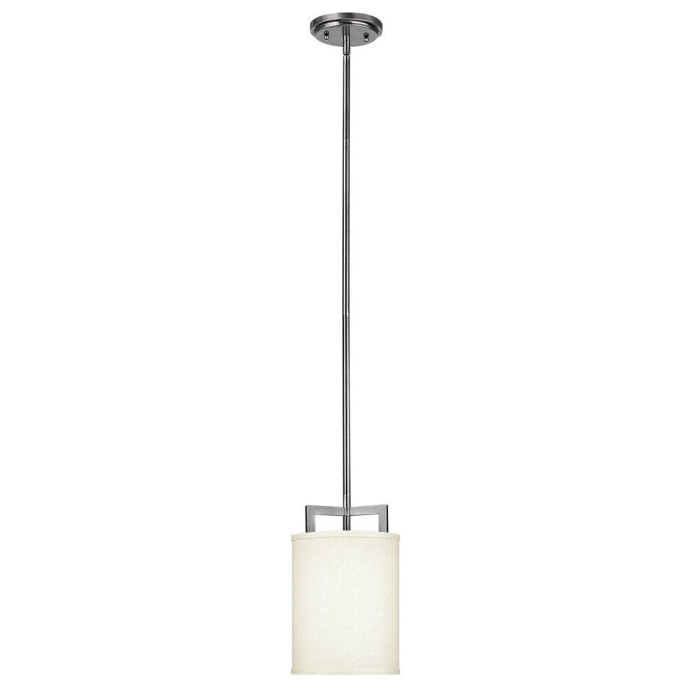 1 Bulb Ceiling Pendant Light Fitting Antique Nickel LED E27 100W Bulb