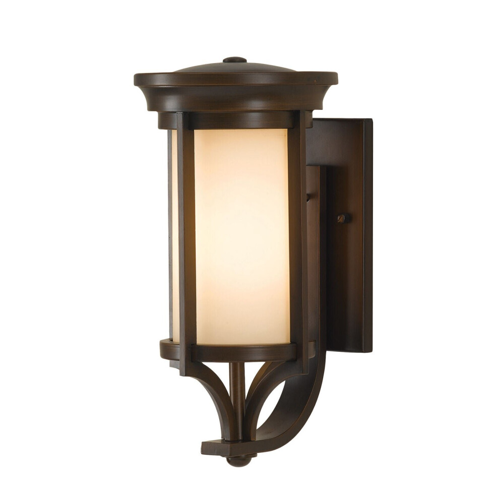 Outdoor IP44 Wall Light Heritage Bronze LED E27 60W