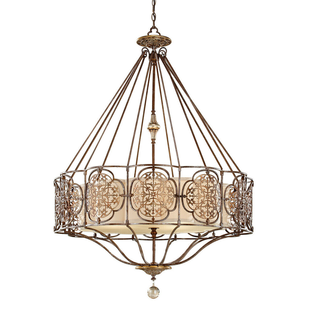 Loops 4 Bulb Chandelier British Oxidized Led E27 60W Light/Bronze