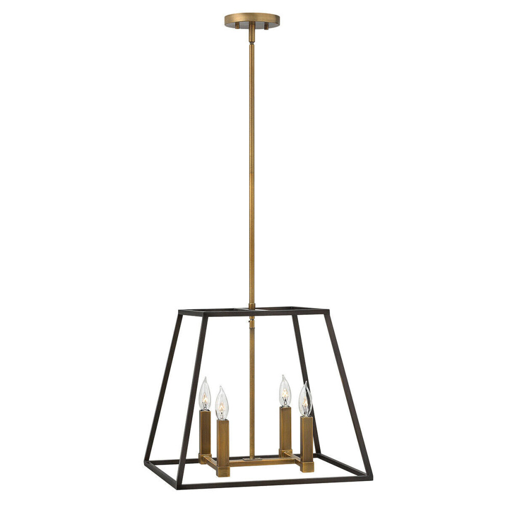 Loops 4 Bulb Ceiling Pendant Fitting Led E14 60W Bulb Light/Bronze