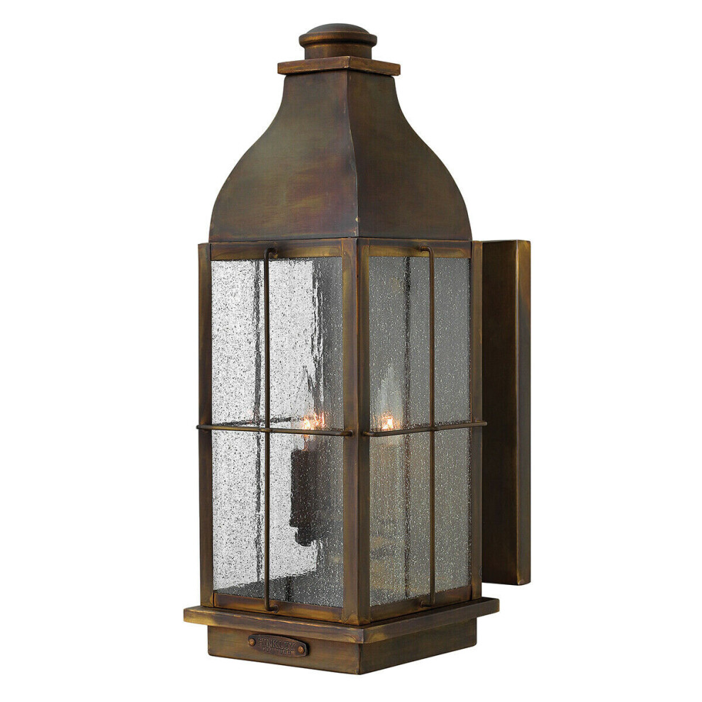 Loops Outdoor Ip44 3 Bulb Wall Light Sconce Sienna Led E14 60W Bulb Outside External
