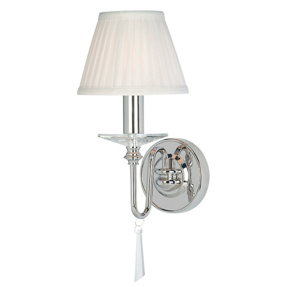 Loops Wall Light Sconce Highly Polished Nickel Finish Led E14 60W Bulb D01036