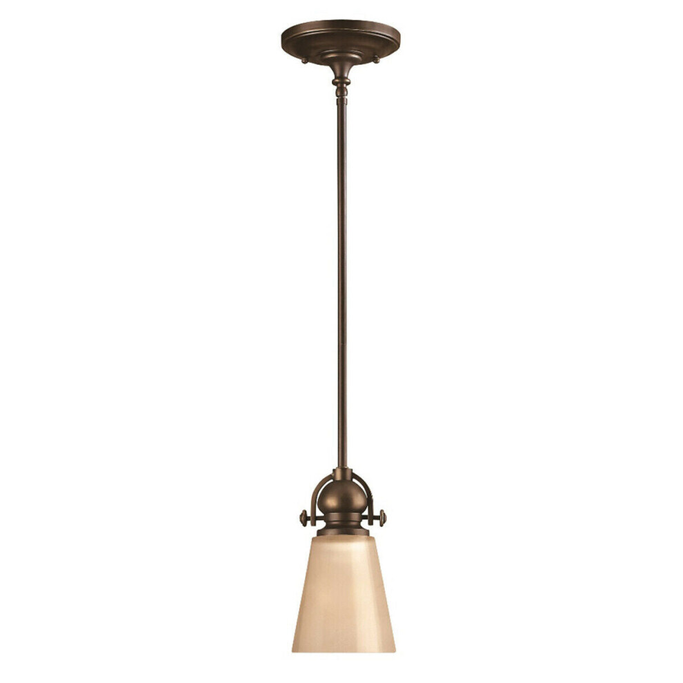 Loops 1 Bulb Ceiling Pendant Light Fitting Olde Bronze Led E27 60W Bulb