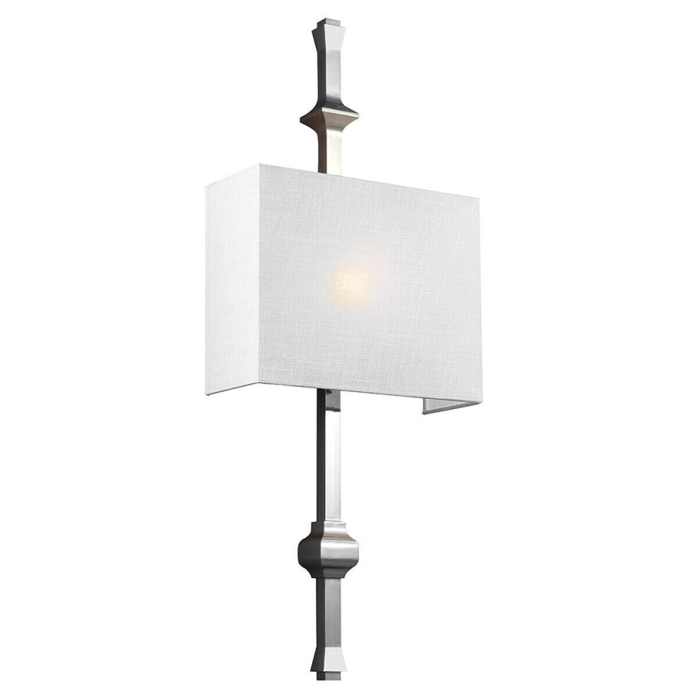 Loops Wall Light Sconce Highly Polished Nickel Finish Led E27 60W Bulb D00991