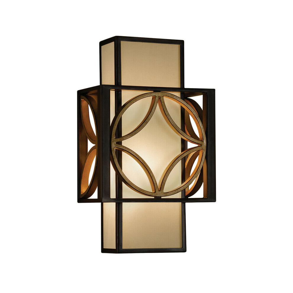 Loops Wall Sconce Heritage Parissiene Led E14 60W Bulb Light/Bronze/Gold