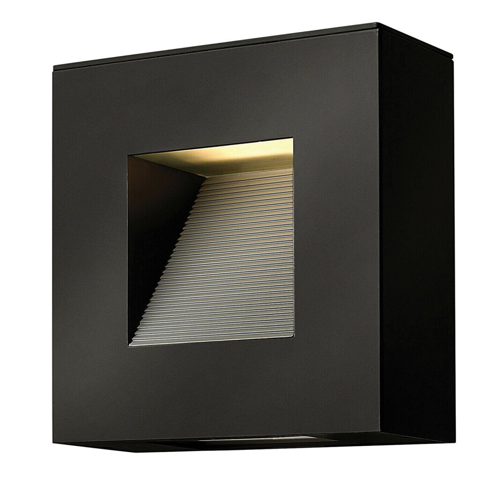 Outdoor IP44 Twin Wall Light Satin Black LED E14 7W