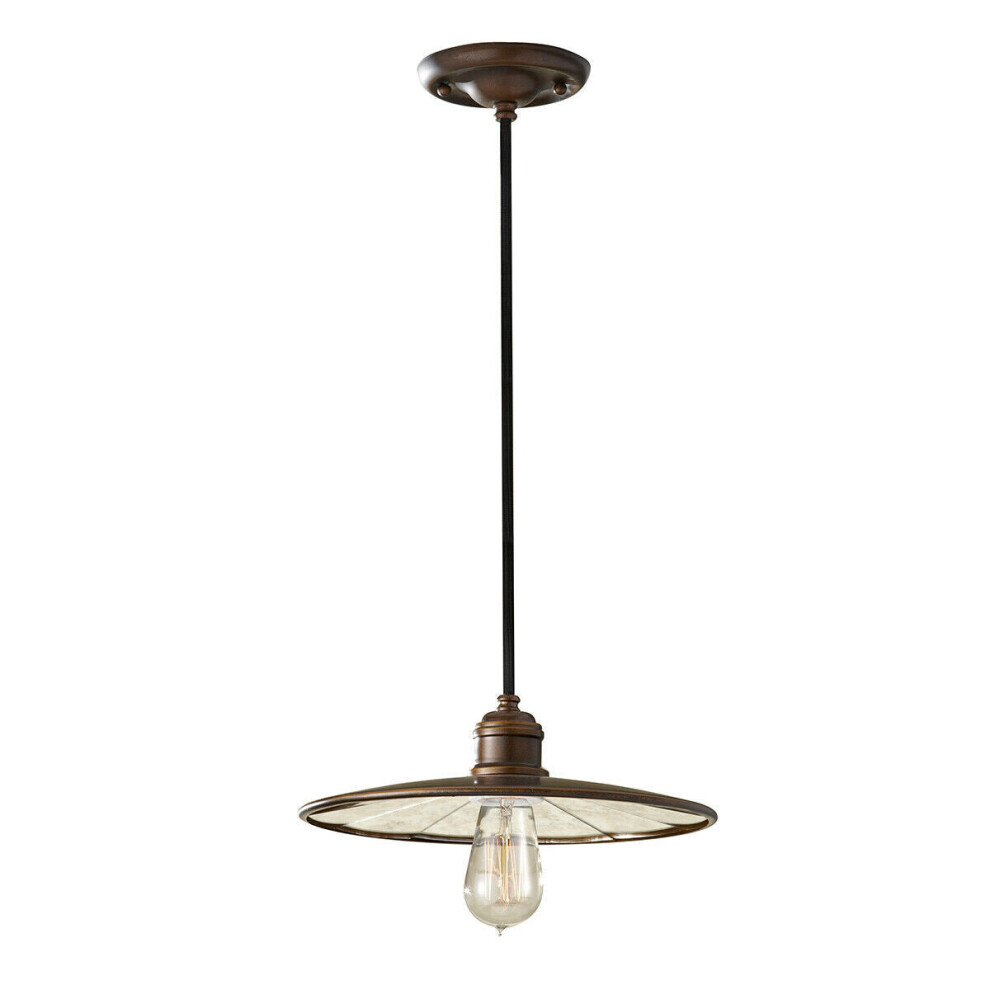 Loops 1 Bulb Ceiling Pendant Fitting Astral Led E27 60W Bulb Light/Bronze