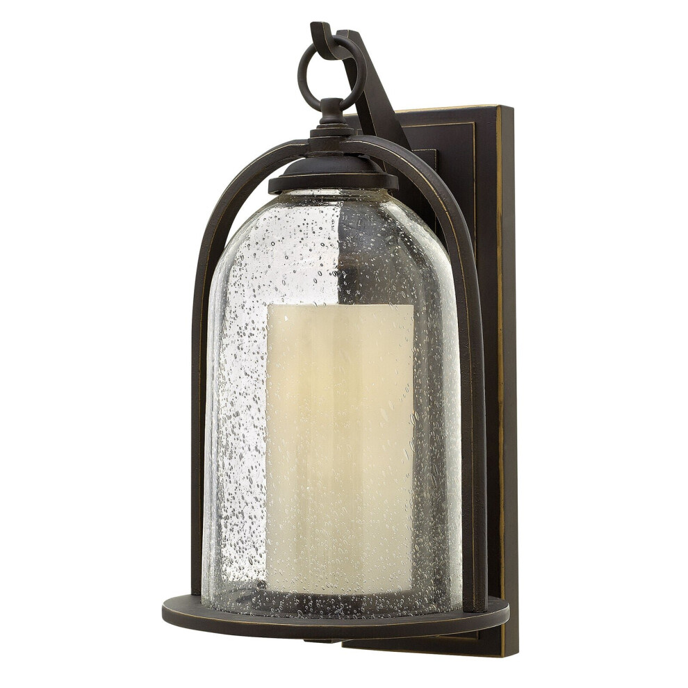 Loops Outdoor Ip44 Wall Light Oil Rubbed Bronze Led E27 100W D01446