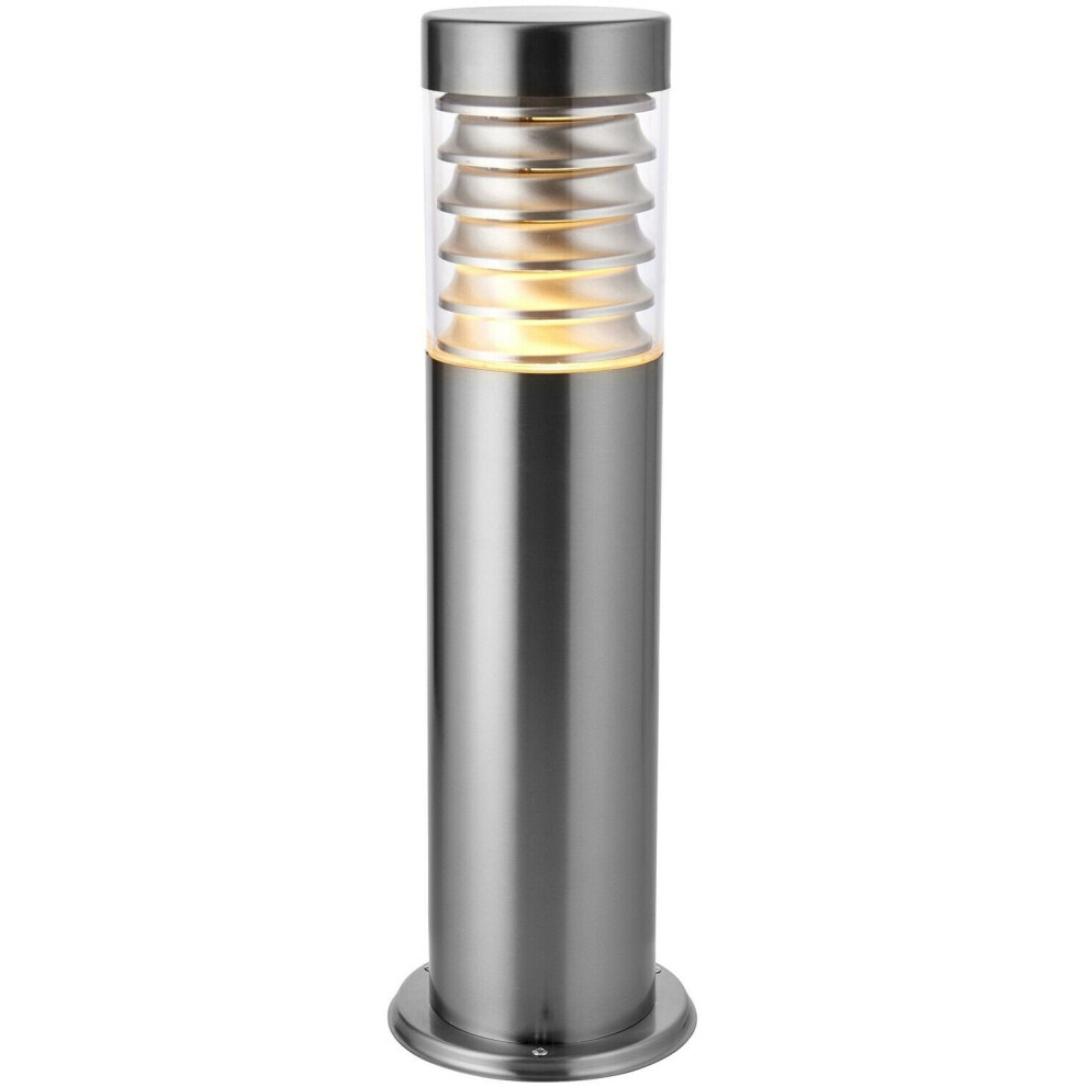 Loops Outdoor Ip44 Bollard Marine Grade Steel Lamp Post Garden Driveway Patio Light
