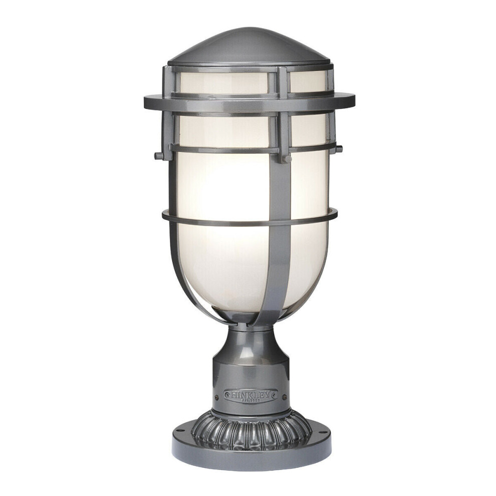 Loops Outdoor Ip44 1 Bulb Wall Ground Pedestal Hematite Led E27 100W