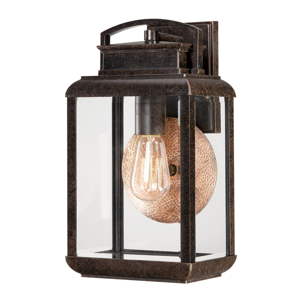 Loops Outdoor Ip44 Wall Light Imperial Bronze Led E27 100W D02165