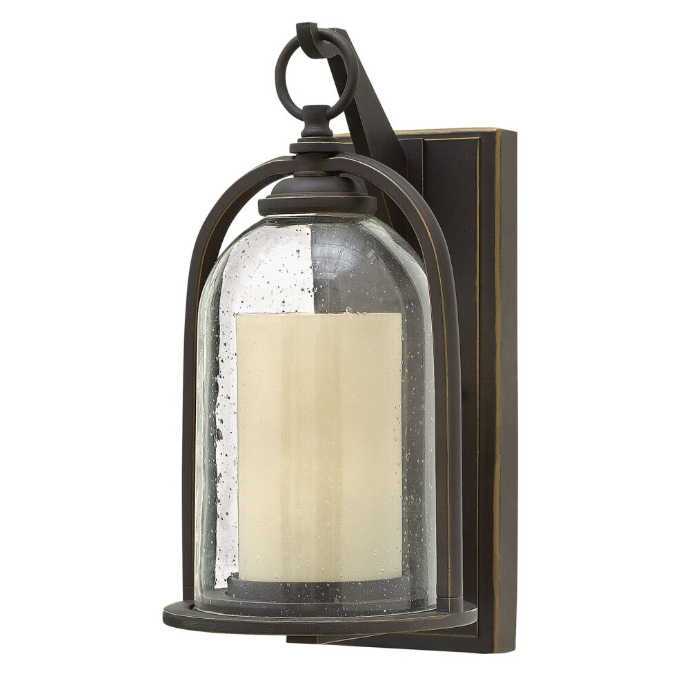 Loops Outdoor Ip44 Wall Light Oil Rubbed Bronze Led E27 100W D01447