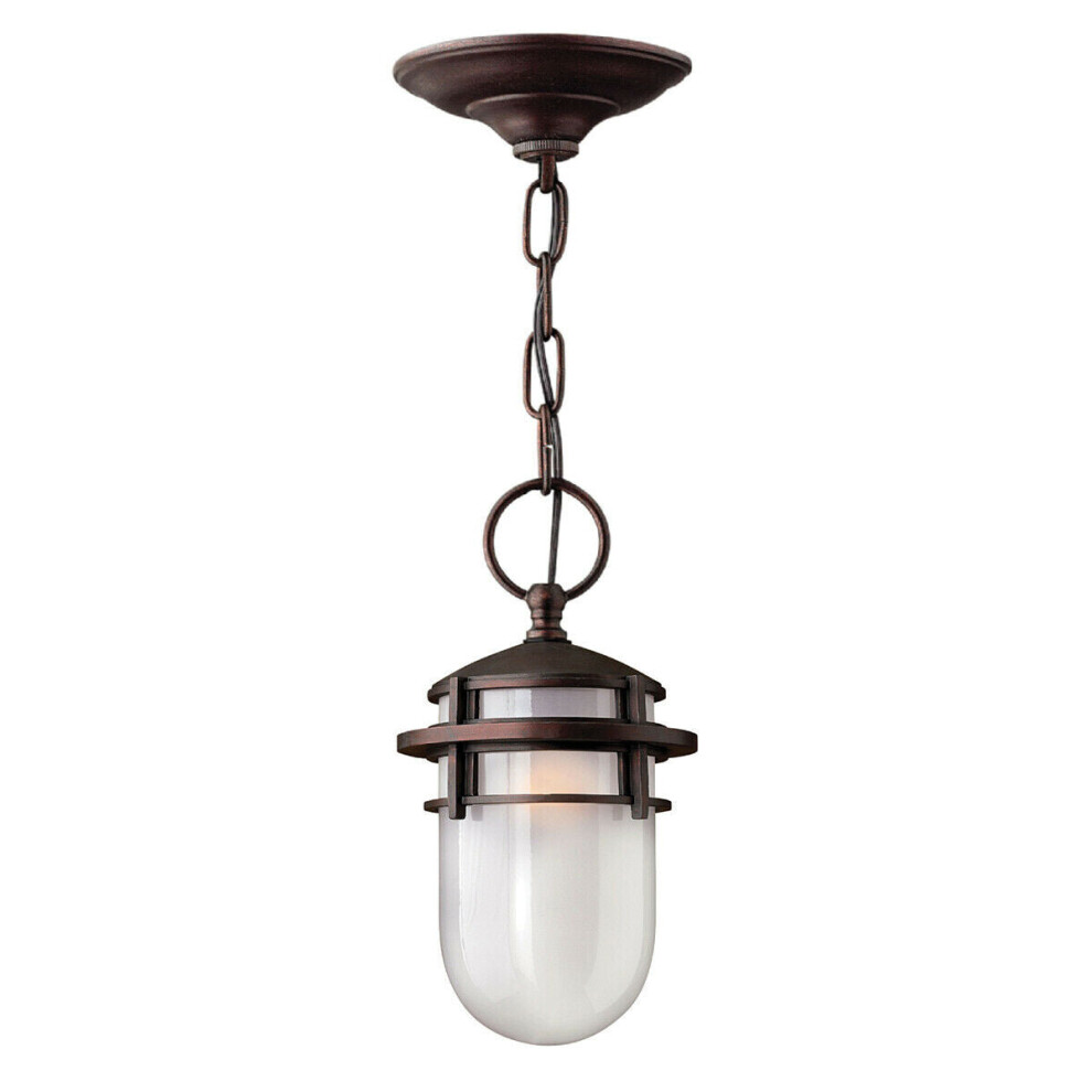 Loops Ip23 1 Bulb Chain Lantern Victorian Led E27 60W Bronze