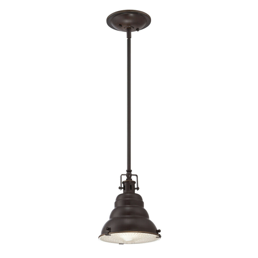 Loops 1 Bulb Ceiling Pendant Light Fitting Palladian Bronze Led E27 60W Bulb