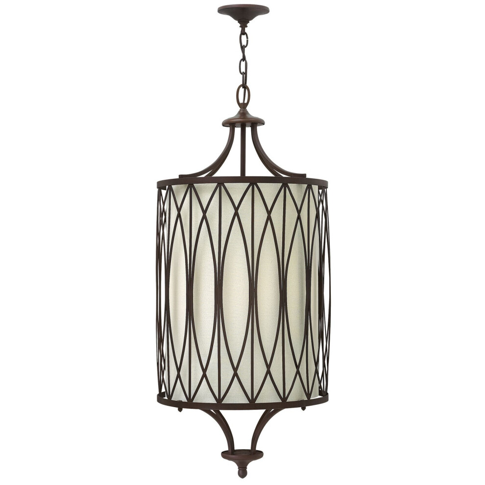 Loops 4 Bulb Ceiling Pendant Fitting Victorian Led E14 60W Bulb Light/Bronze