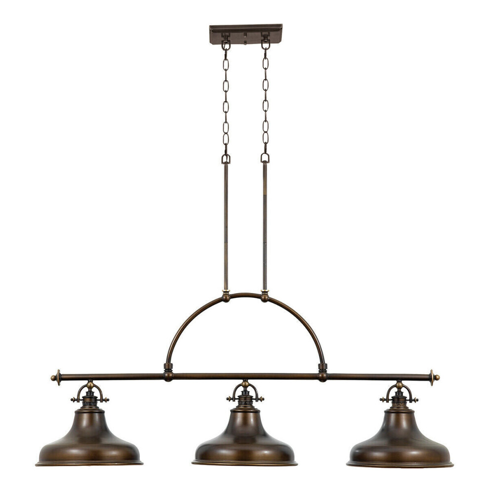 Loops 1 Bulb Ceiling Pendant Fitting Palladian Led E27 100W Bulb Light/Bronze