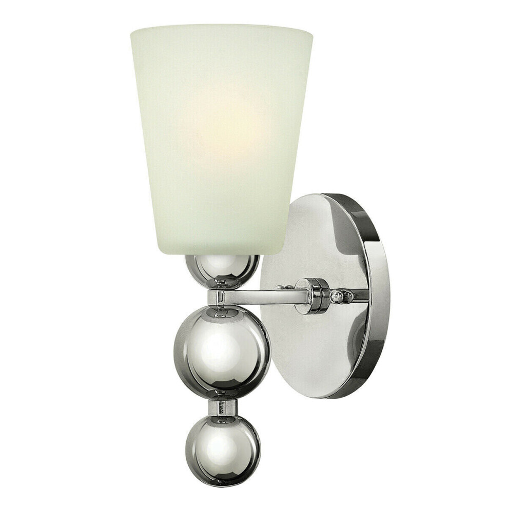 Loops Wall Light Sconce Highly Polished Nickel Finish Led E27 60W Bulb D01521