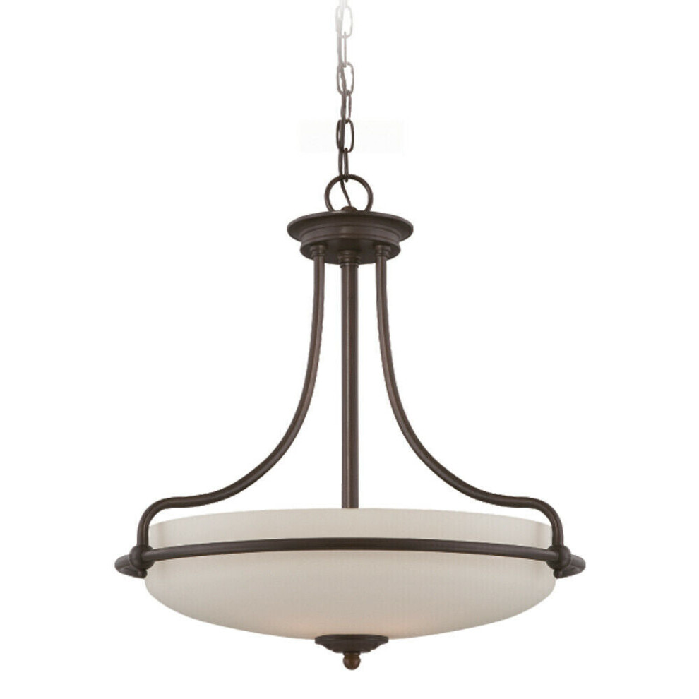 1 Bulb Ceiling Pendant Light Fitting Palladian Bronze LED E27 100W Bulb
