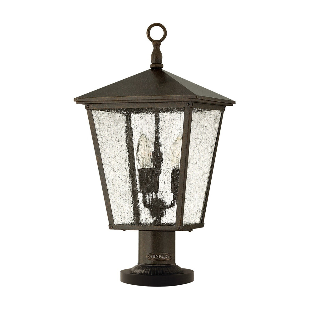 Loops Outdoor Ip44 3 Bulb Wall Ground Pedestal Regency Led E14 60W Bronze