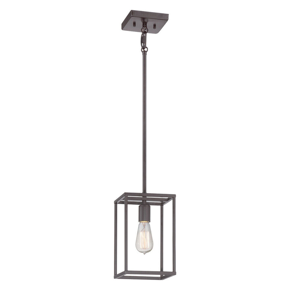 Loops 1 Bulb Ceiling Pendant Fitting Western Led E27 60W Bulb Light/Bronze