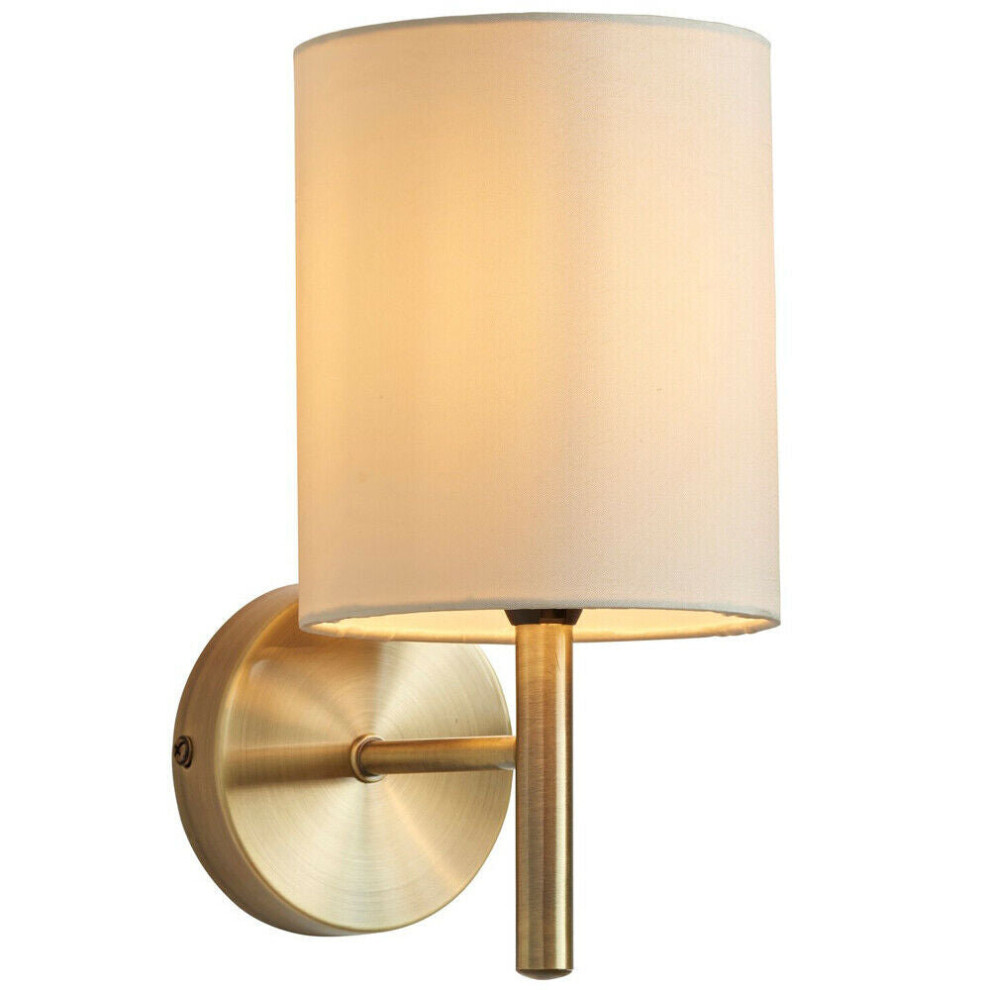 Loops Dimmable Led Wall Antique Brass & Shade Modern Lounge Lamp Ing Light/Cream