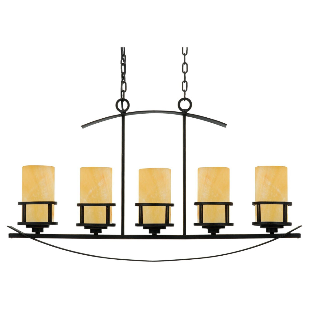 Loops 5 Bulb Ceiling Pendant Light Fitting Imperial Bronze Led E27 100W Bulb
