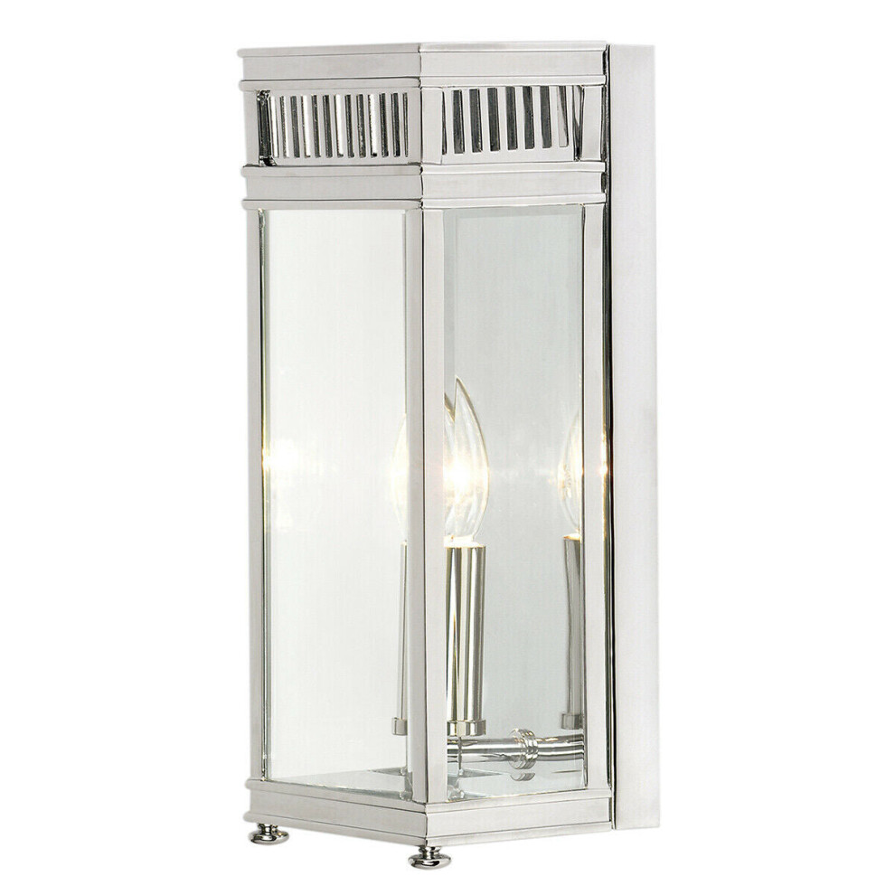 Loops Outdoor Ip44 1 Bulb Flush Light Low Ceiling Polished Chrome Led E14 60W