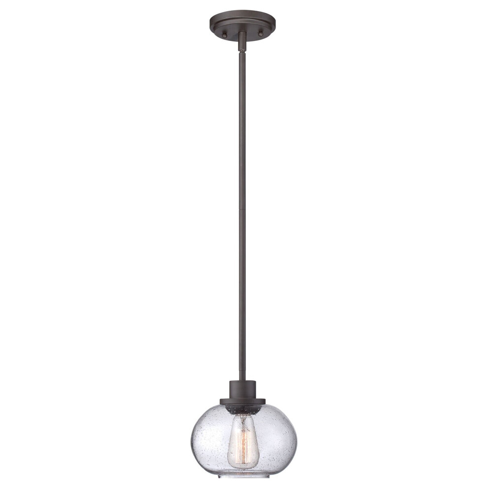 1 Bulb Ceiling Pendant Light Fitting Old Bronze LED E27 60W Bulb