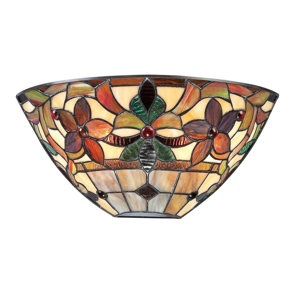 Loops Twin Wall Sconce Vintage Led E14 60W Bulb Light/Bronze