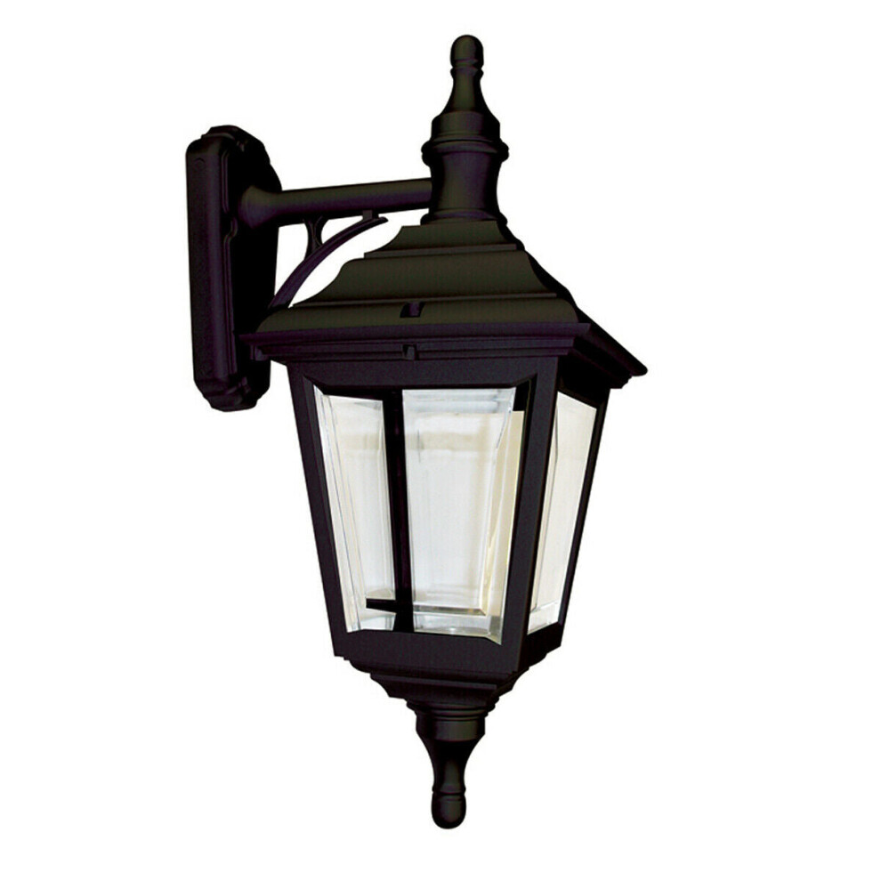 Outdoor IP44 Wall Light Sconce Black LED E27 100W Bulb External d01581