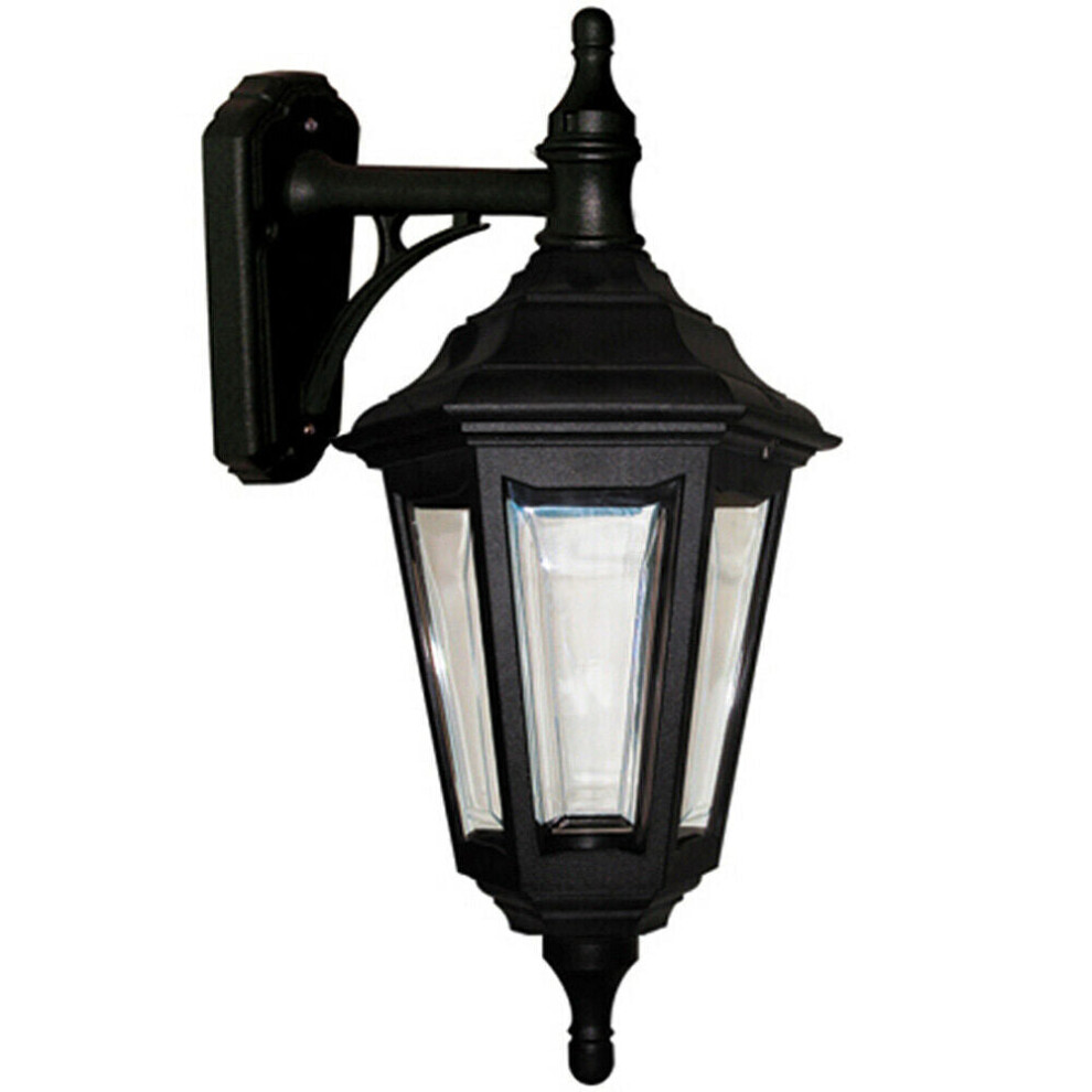 Loops Outdoor Ip44 Wall Sconce Led E27 100W Bulb External D01589 Light/Black