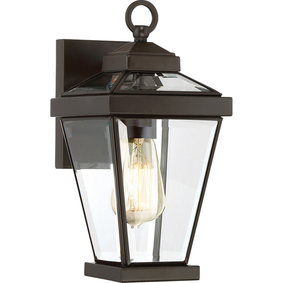 Loops Outdoor Ip44 1 Bulb Wall Lantern Western Led E27 60W D02334 Light/Bronze